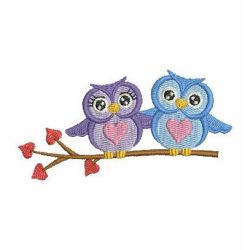Valentine Owls machine embroidery designs