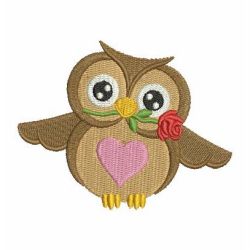 Valentine Owls 04 machine embroidery designs