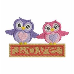 Valentine Owls 08 machine embroidery designs