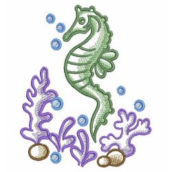 Sketched Seahorses 01(Md) machine embroidery designs