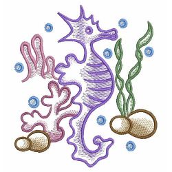 Sketched Seahorses 05(Sm) machine embroidery designs