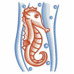 Sketched Seahorses 06(Lg) machine embroidery designs