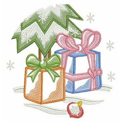 Round Christmas 04(Md) machine embroidery designs