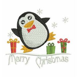 Christmas Penguin 01 machine embroidery designs