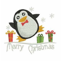 Christmas Penguin machine embroidery designs