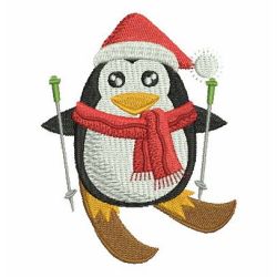 Christmas Penguin 02 machine embroidery designs