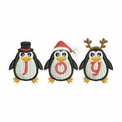 Christmas Penguin 04 machine embroidery designs