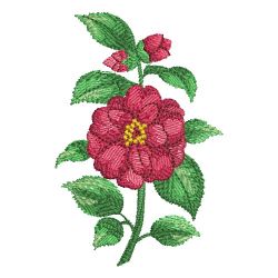 Watercolor Peony 05 machine embroidery designs