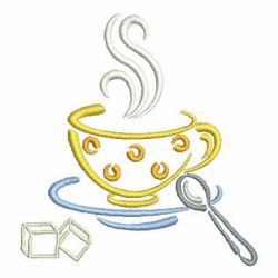 Colorful Satin Tea Time 01 machine embroidery designs