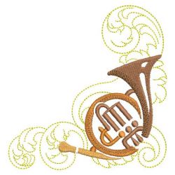 Baroque Musical 01(Lg) machine embroidery designs