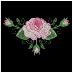 Pink Roses 07 machine embroidery designs