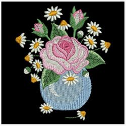Pink Roses 16 machine embroidery designs