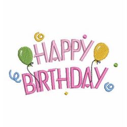 Happy Birthday machine embroidery designs