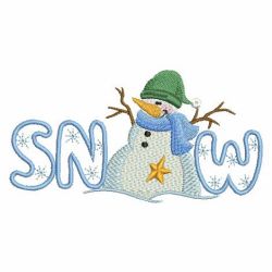 Christmas Snowman Word 03 machine embroidery designs