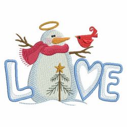 Christmas Snowman Word 04 machine embroidery designs
