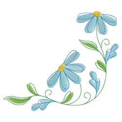 Heirloom Blue Flowers 02(Sm) machine embroidery designs