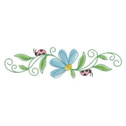 Heirloom Blue Flowers 03(Sm) machine embroidery designs
