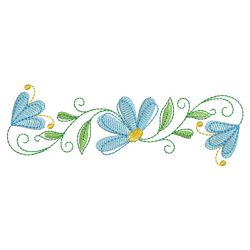 Heirloom Blue Flowers 10(Lg) machine embroidery designs