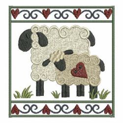 Folk Art Mother and Baby 09 machine embroidery designs