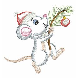 Christmas Mouse 02(Lg) machine embroidery designs
