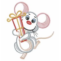 Christmas Mouse 05(Lg) machine embroidery designs