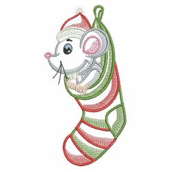 Christmas Mouse 07(Md) machine embroidery designs