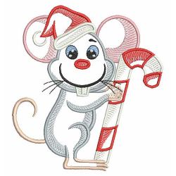 Christmas Mouse 08(Sm) machine embroidery designs