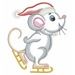 Christmas Mouse 09(Md) machine embroidery designs