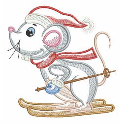 Christmas Mouse 10(Lg) machine embroidery designs