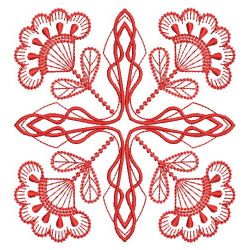 Redwork Fancy Flower Quilts 02(Lg)