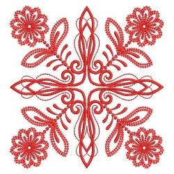 Redwork Fancy Flower Quilts 06(Lg)