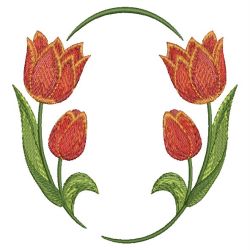 Tulips 09 machine embroidery designs