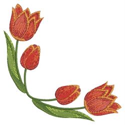 Tulips 10 machine embroidery designs