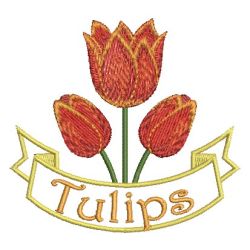 Tulips 12 machine embroidery designs