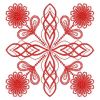 Redwork Fancy Flower Quilts(Lg)