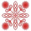 Redwork Fancy Flower Quilts(Lg)