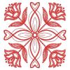 Redwork Fancy Flower Quilts 08(Sm)