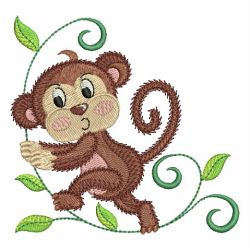 Cute Baby Monkey 02 machine embroidery designs