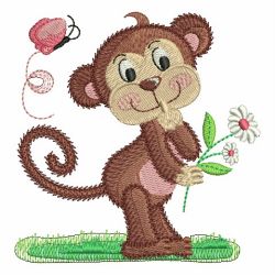 Cute Baby Monkey 03 machine embroidery designs
