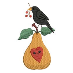 Primitive Crow 04 machine embroidery designs