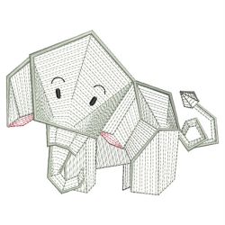 Origami Animals 02(Md) machine embroidery designs