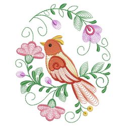 Rippled Colorful Birds 10(Md) machine embroidery designs
