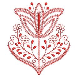 Redwork Fancy Jacobean 05(Sm) machine embroidery designs