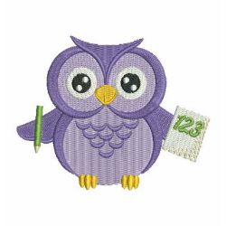 School Baby Owls 04 machine embroidery designs