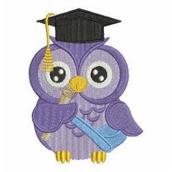 School Baby Owls 05 machine embroidery designs