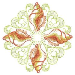 Sketched Shell 02(Md) machine embroidery designs
