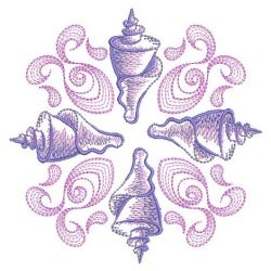 Sketched Shell 07(Sm) machine embroidery designs