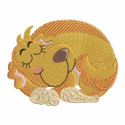 Sleep Baby Animals 05 machine embroidery designs