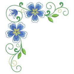 Fancy Blue Flowers 02