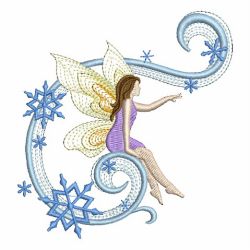 Christmas Fairies 08 machine embroidery designs